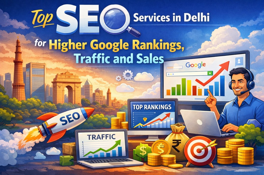 Top SEO Services in Delhi for Higher Google Rankings, Traffic and Sales